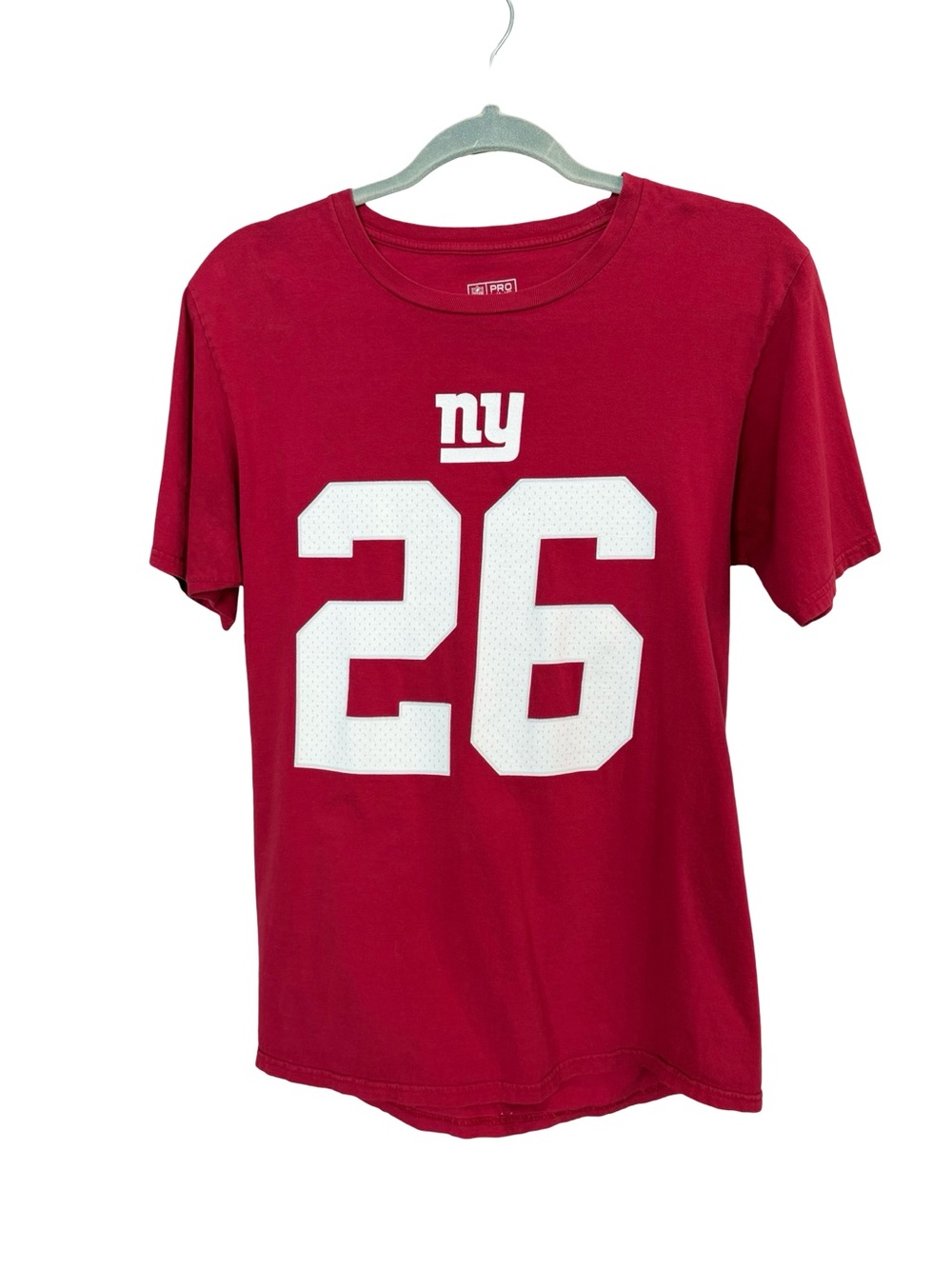 NFL Pro Line New York Giants Barkley 26 Red T Shirt Women’s Small Fanatics